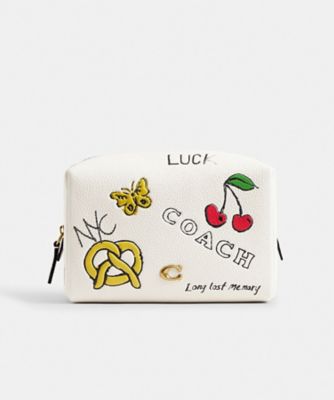 ＜COACH＞エッセンシャル　コスメティック　ポーチ・スケッチ　プリント